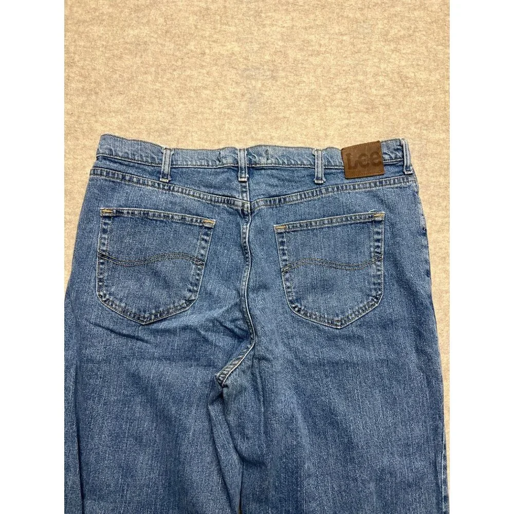 Lee Relaxed Fit Medium Wash Men's Denim Jeans 40 X 34 - Picture 5 of 10